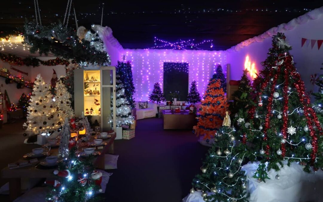 Community property transformed for Christmas